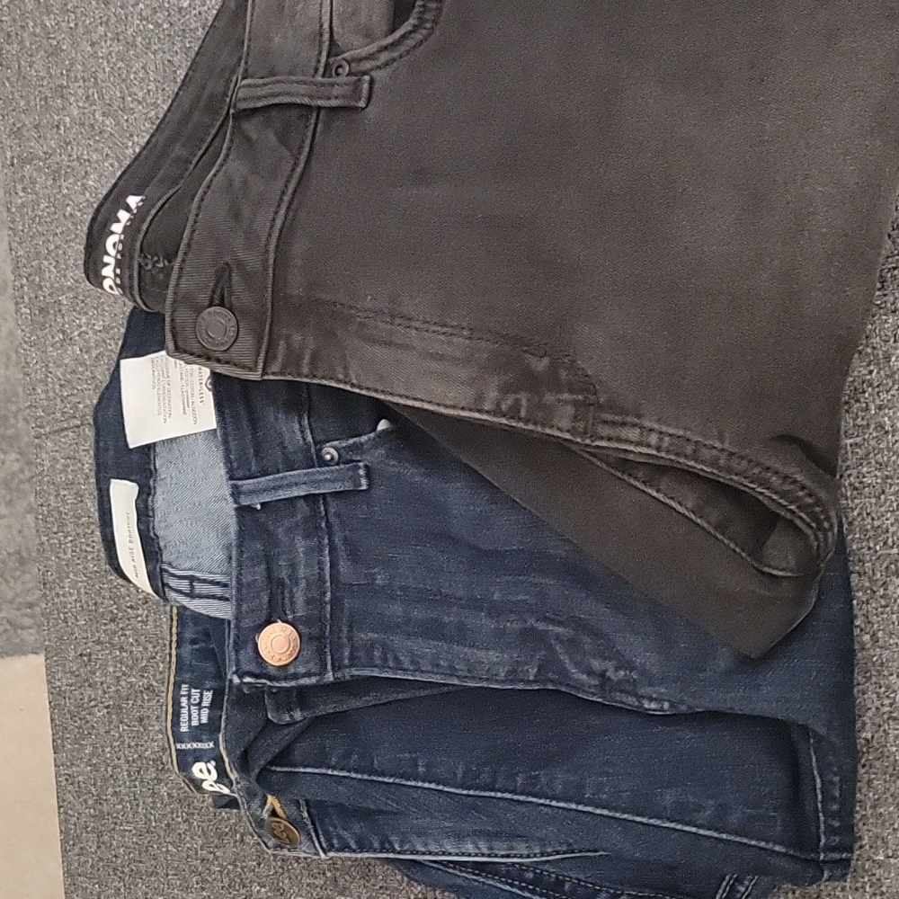 Midrise bootcut jeans